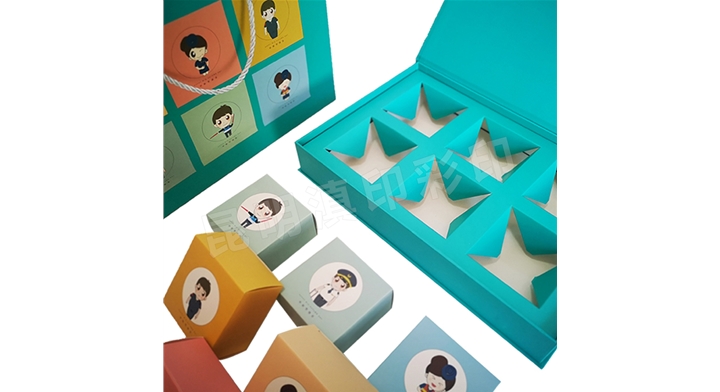 月餅精裝書型盒綠6個裝-昆明航空